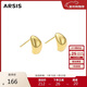 Arsis自由搭配潺流小豆豆耳釘女耳飾原創(chuàng  )設計耳環(huán)送女友禮物  金色