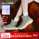 斯凱奇（Skechers）新年禮物冬靴女鞋厚底增高雪地靴保暖棉鞋中高幫加絨面包靴168062