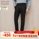 EMZ鄂爾多斯【明星同款】秋冬男士保暖寬松褲子商務(wù)休閑直筒長(cháng)褲 黑色 33 175/82A[2.6尺/86cm]