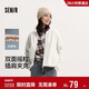森馬（Semir）外套女抗靜電搖粒絨寬松休閑冬季拼接立領(lǐng)插肩袖夾克101724108004