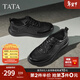 他她（TATA）2025秋商場(chǎng)同款舒適百搭休閑男鞋新款休閑皮鞋QGX01CM5 黑色 41