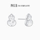潮宏基鉑雅葫蘆福祿PT950鉑金耳釘女鏡面生日禮物計價(jià) 一對款約2.1g