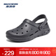 斯凱奇（Skechers）夏季新品男款時(shí)尚洞洞鞋舒適透氣外穿涼拖鞋溯溪海邊沙灘鞋 海軍藍色/NVY 41