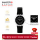 斯沃琪（Swatch）瑞士手表 輕音超薄 蟬翼黑2.0 新年禮物考試表男女石英表SS08K103