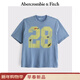 Abercrombie & Fitch美式經(jīng)典棉質(zhì)印花圖案圓領(lǐng)短袖T恤上衣26春新款男裝123-5339 藍色 S (175/92A)