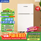 HYUNDAI（韓國現代）小冰箱迷你小型家用冷藏冷凍宿舍出租房辦公室雙開(kāi)門(mén)二門(mén)電冰箱節能省電 68L白【一級能效+租房必備】