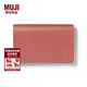 MUJI 手工涂漆鞣制皮革 名片夾 卡包 卡夾 EHA30A4S 紅色 長(cháng)7.3*寬10.8*高1.7cm