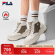 FILA 斐樂(lè )官方女鞋加絨老爹鞋運動(dòng)鞋2025冬中幫保暖厚底靴