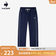樂(lè )卡克（Le coq sportif）法國公雞男女同款保暖搖粒絨針織長(cháng)褲 海軍藍色 L