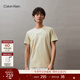 Calvin KleinJeans夏季男女情侶中性經(jīng)典ck刺繡印花休閑純棉圓領(lǐng)短袖T恤上衣