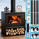 維諾亞2025新款真火燃木壁爐木柴柴火家用取暖客廳農村民宿取暖爐 60平【圍爐-煮茶取暖】60型+黑色防銹煙管