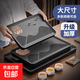 高檔仿烏金石茶盤(pán)家用茶臺瀝水盤(pán)茶托盤(pán)茶具2025新款茶海套裝干泡 中號43.5*26.5*3.5cm（蓄排兩用）