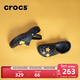 卡駱馳（CROCS）洞洞鞋貝雅男鞋女鞋輕便耐磨一腳蹬拖鞋休閑鞋|10126 黑色-001 41 /42(260mm)