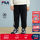 斐樂(lè )FILA兒童童裝褲子2025年冬季新款男小童加絨保暖針織休閑長(cháng)褲 傳奇藍-NV 130