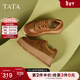 他她（TATA）糕糕鞋厚底德訓鞋女鞋子透氣松糕鞋休閑板鞋新款CX901AM5 黃棕（單里） 37