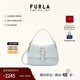 芙拉（FURLA）【新年禮物】【明星同款】FLOW中號牛皮女士手提包單肩斜挎包 淺藍色