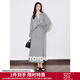 初語(yǔ)假兩件連帽衛衣中長(cháng)款半身裙女2025年春季運動(dòng)休閑兩件套 花灰色 M