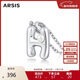 Arsis簡(jiǎn)約字母吊墜項鏈女銀項鏈S925銀鎖骨鏈送女友生日禮物字母H