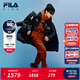 斐樂(lè )FILA兒童童裝鵝絨羽絨服2025年冬季新款男大童戶(hù)外運動(dòng)外套 深黑-BK 175