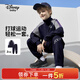 迪士尼（Disney）童裝兒童長(cháng)袖套裝2026年春秋新款男女童立領(lǐng)撞色外套運動(dòng)長(cháng)褲子厚 藏青 【精致幻彩IP勛章】 160