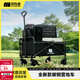 探險者（TAN XIAN ZHE）戶(hù)外露營(yíng)小推車(chē)折疊露營(yíng)推車(chē)營(yíng)地拖車(chē)野餐桌板手拉車(chē)擺攤快遞車(chē) 150L 【曜石黑】-實(shí)心萬(wàn)向輪