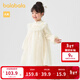 巴拉巴拉童裝女童新中式連衣裙秋裝兒童連衣裙網(wǎng)紗A字裙 白色調00311 130 cm