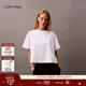 Calvin KleinJeans25夏季女士光澤炫彩貼布潮流休閑通勤ck純棉短袖T恤上衣