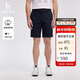 哈吉斯（HAZZYS）男裝 夏季男褲子五分褲純色簡(jiǎn)約通勤短褲男ACDZP0BBF61