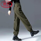 浪莎（LangSha）軍綠色工裝褲女2025新款女褲秋冬束腳運動(dòng)女褲子直筒休閑哈倫長(cháng)褲 綠色【春秋款】 M 建議100-115斤