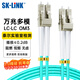 SK-LINK 光纖跳線(xiàn) LC-LC萬(wàn)兆多模OM3電信級雙芯光纖線(xiàn)20米 LZSH低煙無(wú)鹵 SK-TX10GMM-2LCLC20M
