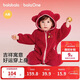 巴拉巴拉【balaOne】童裝嬰兒連體衣秋冬爬服紅色新年拜年服保暖衣