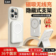 EAK磁吸式支架無(wú)線(xiàn)充電寶20000毫安3c認證移動(dòng)手機電源無(wú)線(xiàn)充應急大容量快充充電寶節日獎品 白色-支架款+AI控溫+進(jìn)口電芯+數顯+磁吸 10000毫安