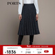 PORTS寶姿秋冬新品女裝中長(cháng)裙LM9S057NFF076 黑色混色 M (6)
