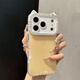 米弗希 ins好看獨特Kitty貓鏡頭適用蘋(píng)果17promax手機殼iPhone16pro新款15全包14plus防摔13/12保護套女 高顏值果凍色【芝士黃】全包鑲鉆KT貓鏡頭框 iPhone 17 Pro Max