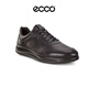 愛(ài)步（ECCO）商務(wù)休閑鞋男 透氣低幫牛皮鞋  雅仕207124 01001黑色 40