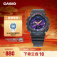 卡西歐（CASIO）BABY-G BA-110系列 原宿風(fēng)小魔女活力少女運動(dòng)時(shí)尚女士手表送女友 BA-110XTM-1APR