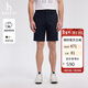 哈吉斯（HAZZYS）男裝 夏季男褲子五分褲純色簡(jiǎn)約通勤短褲男ACDZP0BBF61