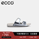 愛(ài)步（ECCO）勃肯鞋女 平底外穿涼拖鞋 軟底運動(dòng)沙灘鞋  科摩206823 HL 銀色20682301682 37