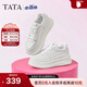 他她（TATA）孫樂(lè )言同款小白鯨厚底休閑板鞋女加絨小白鞋子GCD07AM6 白桃牛乳 37