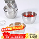 學(xué)廚304不銹鋼碗小號帶刻度料理碗食品級廚房打蛋碗烘焙碗沙拉碗 小號不銹鋼料理碗四件套WK9961-4