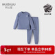 努比屋兒童保暖內衣套裝男童加絨加厚秋冬打底女童打底秋衣中大童睡衣