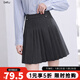 betu女裝2025秋季新款半身裙學(xué)院風(fēng)A字百褶裙百搭短裙裙子2508T65 深灰 S
