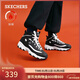 斯凱奇（Skechers）秋冬高幫鞋女厚底松糕保暖舒適百搭167569 BBK全黑色 40 