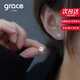 Grace Girl雪花耳釘女士輕奢耳棒耳環(huán)925純銀耳飾高級白金送女友生日禮物 雪花耳釘-一對