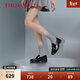 THOM WILLS【女鞋】便士樂(lè )福鞋女軟底休閑百搭小皮鞋一腳蹬冬季透氣制服鞋 黑色WA8111 36 /5碼