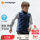 moodytiger校服神器兒童羽絨馬甲鴨絨背心男女童輕薄保暖拒水透氣彈力秋冬款