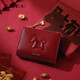 toutou本命年馬上有錢(qián)牛皮零錢(qián)包卡包收納開(kāi)紅色運伴手三八節女禮物生日