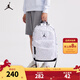 NIKE【滿(mǎn)天星】 JORDAN 耐克AJ雙肩背包大學(xué)生電腦包大容量減負書(shū)包 白色/白色/黑色【滿(mǎn)天星】 4/7【40*25*15cm 約15L】