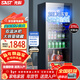 先科（SAST）冰吧冷藏柜 歐式恒溫紅酒柜辦公室酒店家用電冰箱迷你小型單門(mén)電競茶葉保鮮柜展示留樣飲料藥品柜 275升（冷藏+29L冷凍室+藍光燈+帶鎖）