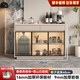 櫻洛臺式茶吧機實(shí)木中式餐邊柜底部上水智能燒水壺一體泡水茶桌置物柜 120CM【香檳色柜+雪山白巖板】 實(shí)木多層板柜體、加厚背板